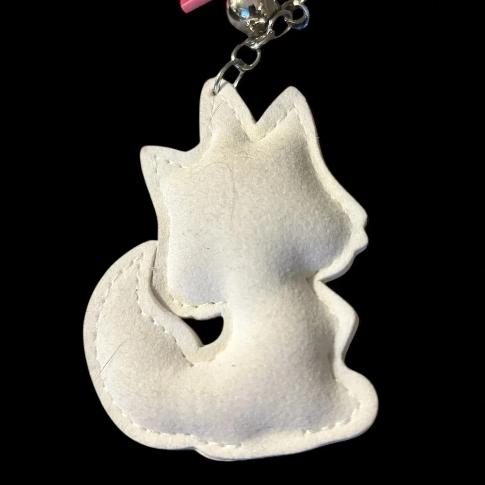 Rhinestone Unicorn Kitty Purse Charm Or Key Ring